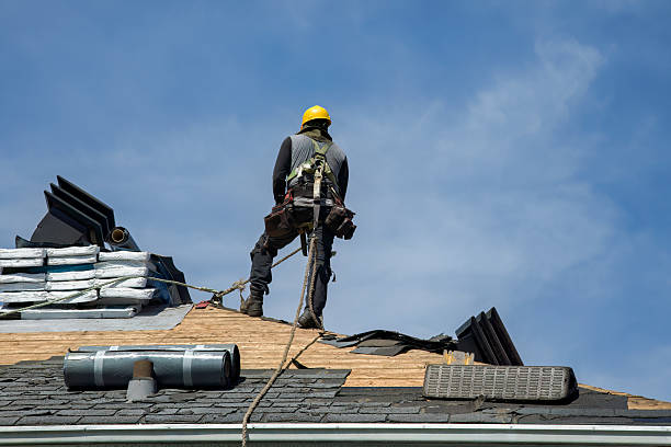 Professional Roofing technician working in Charlottesville, IN